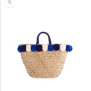 Vineyard Vines Pom Pom Straw Purse